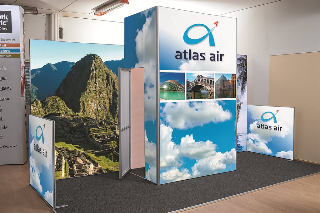 Atlas Air ISOframe Fabric Display | Quantum Marketing