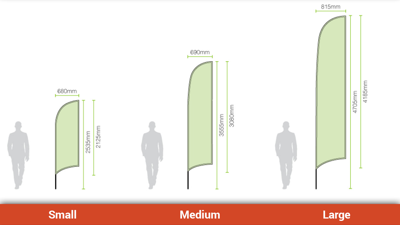 Bow Banner Sizes