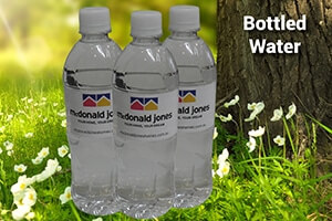 promotional bottled water
