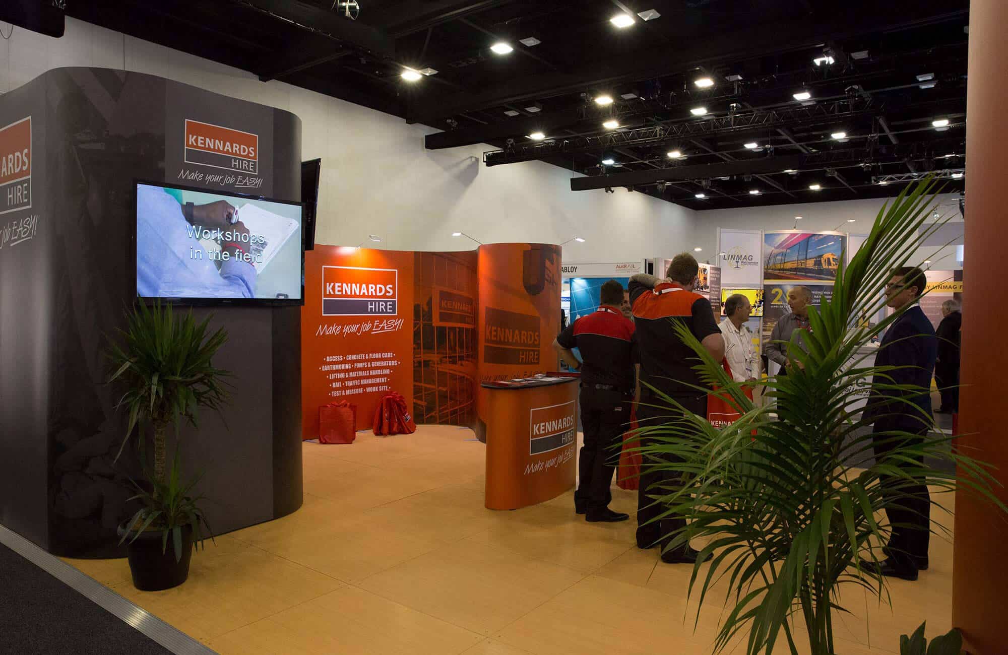 Kennards Hire ISOframe Wave Exhibition Display Complete