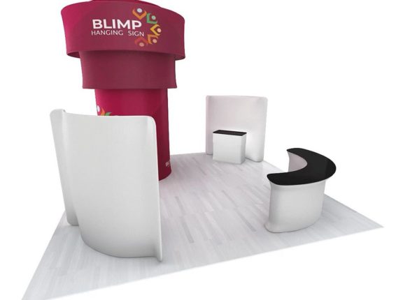 Waveline Blimp™ Circle Tower with Blimp Tube Setup